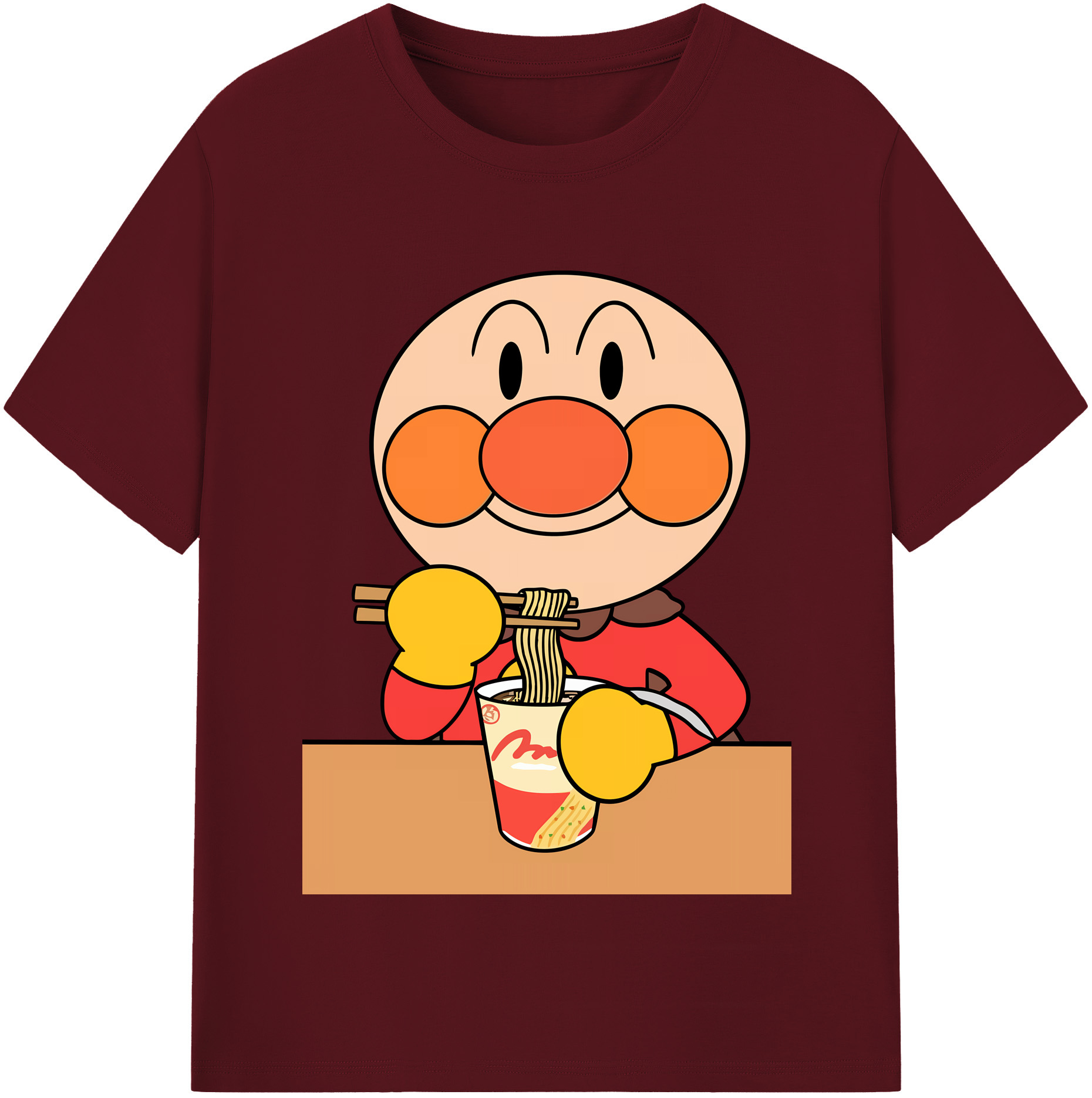 （画像用） アンパンマン Anpanman 綿100％半袖Tシャツ（フロントプリント）